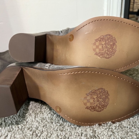 NEW Vince Camuto Madolee Over the Knee Taupe Suede Boots - W10 - Picture 3 of 10